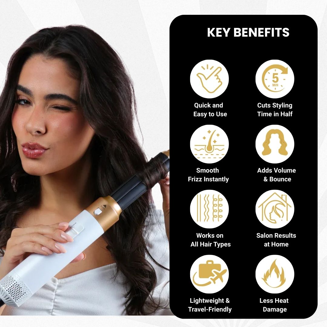 Éclat Dryer | 5-in-1 Hair Dryer Brush
